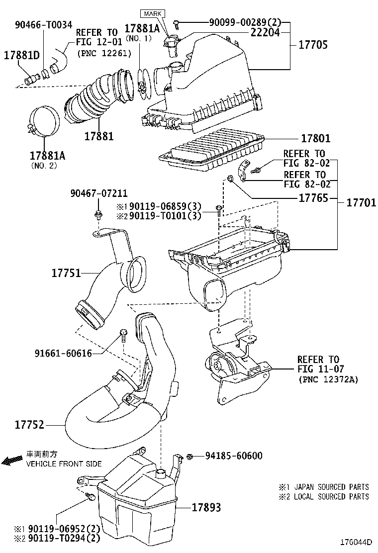 17362-33061 TUBE, AIR, NO.2 product image