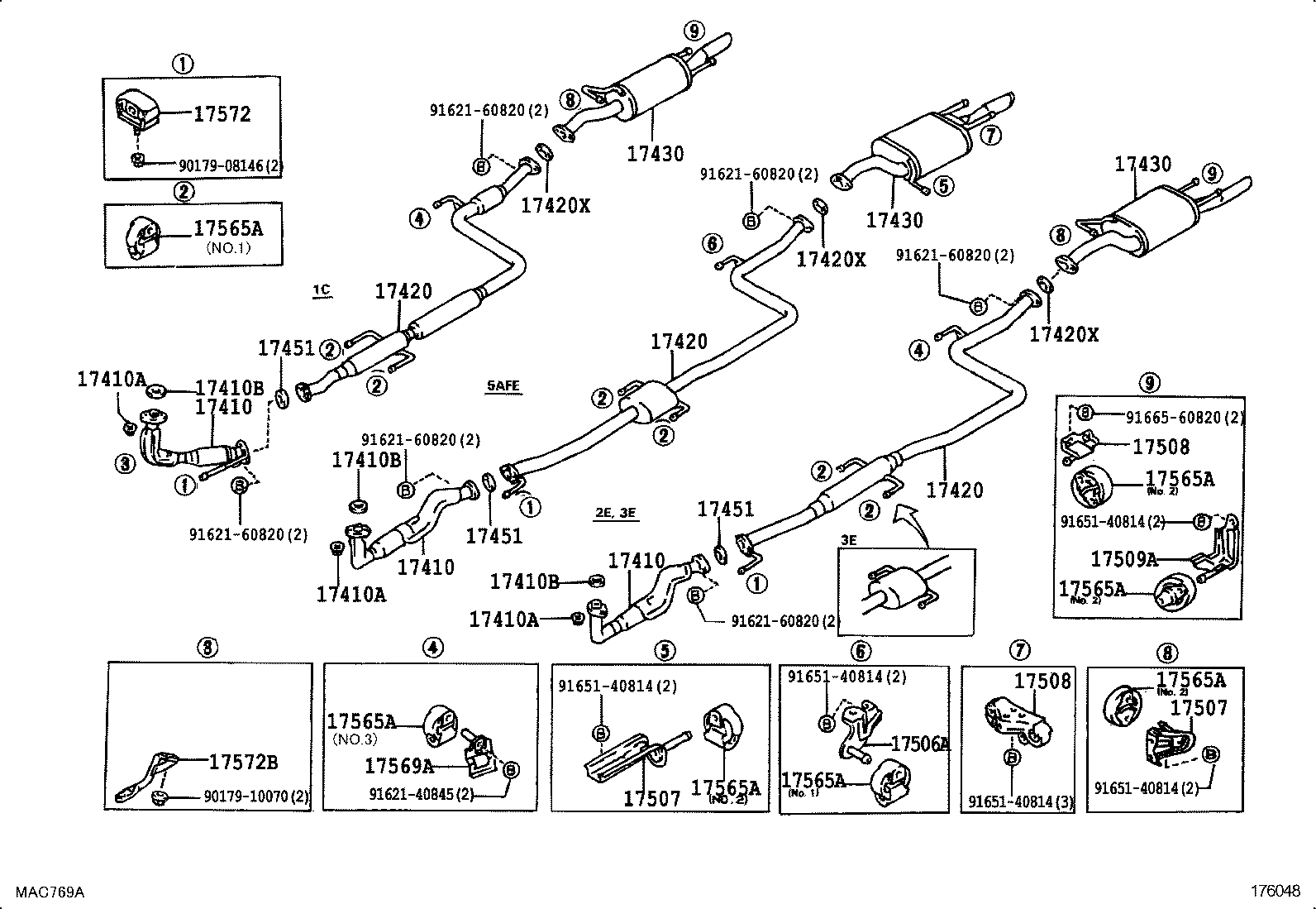 17430-11180 PIPE ASSY, EXHAUST, TAIL product image