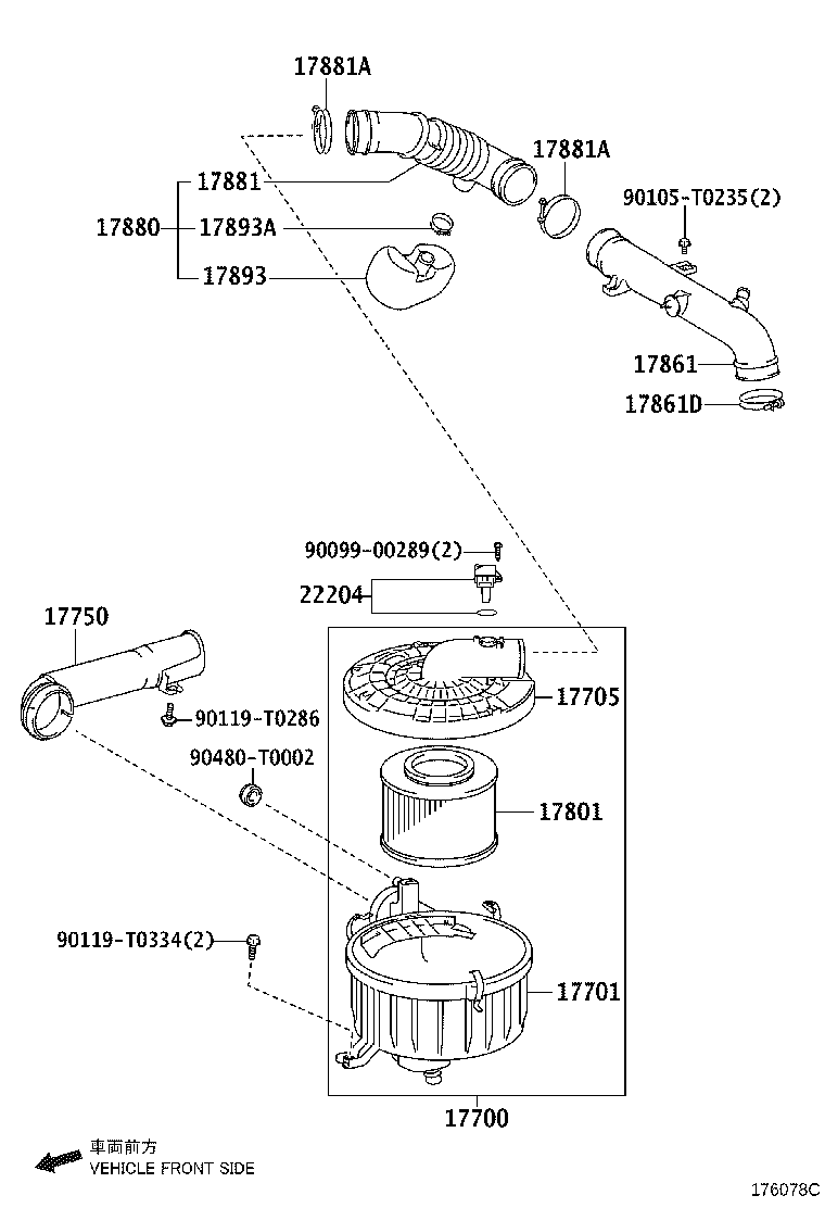 12601-0L040 PROTECTOR, INTERCOOLER product image