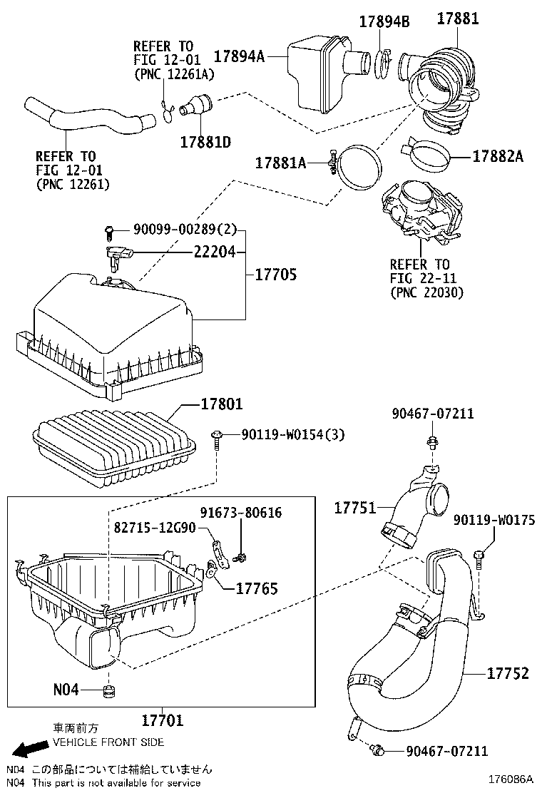 17705-28320 CAP SUB-ASSY, AIR CLEANER product image