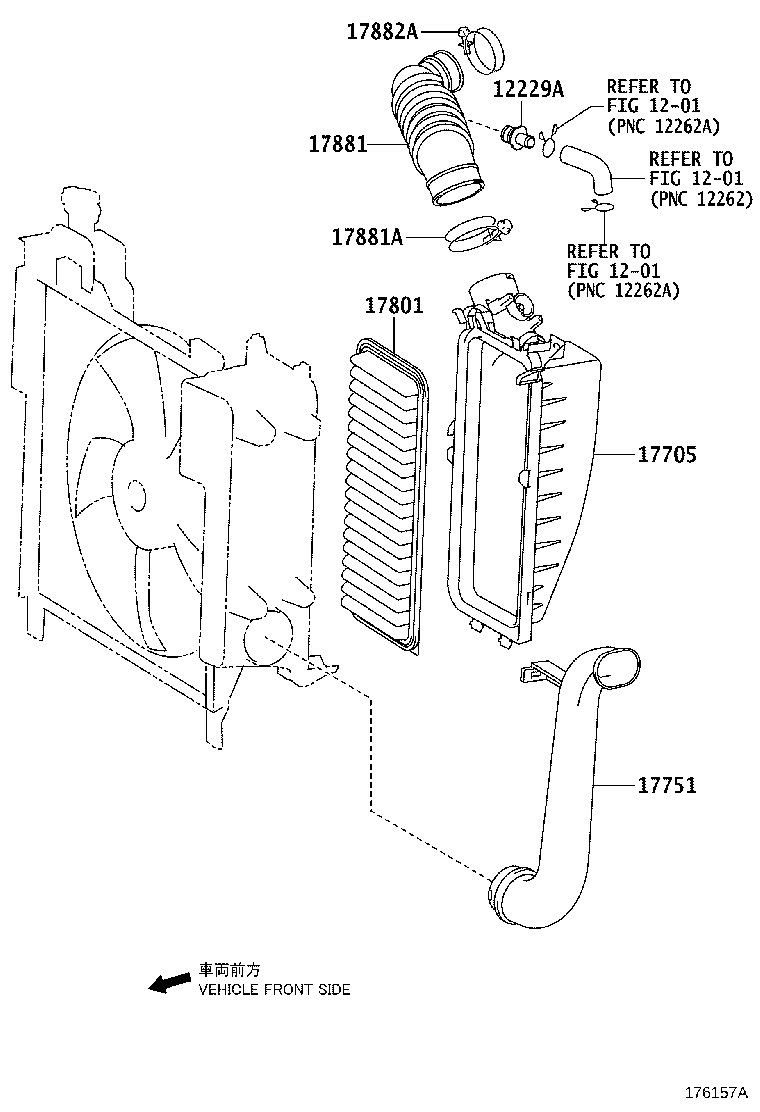 12229-21010 PIPE, VENTILATION product image