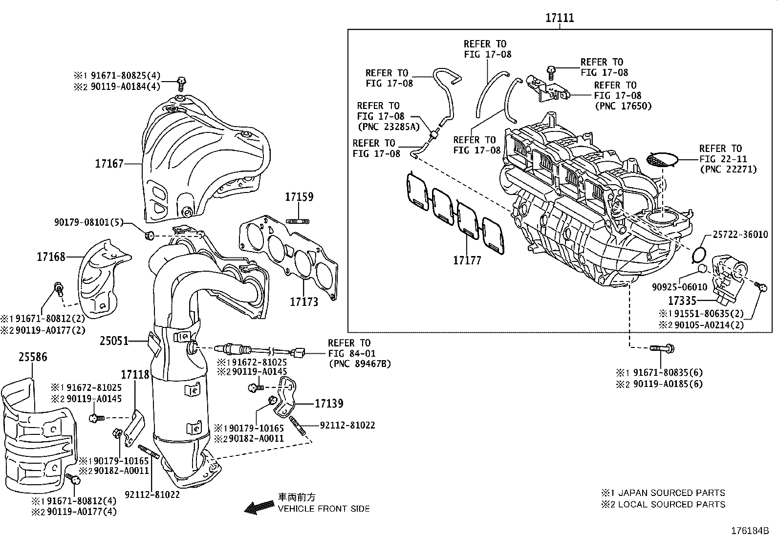 Toyota 17139-0V040 STAY, MANIFOLD, NO.2