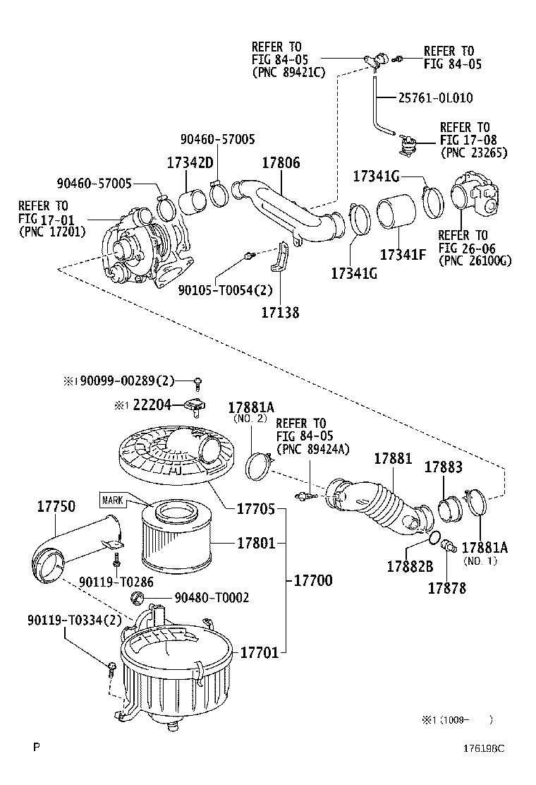 17701-0C091 CASE SUB-ASSY, AIR CLEANER product image