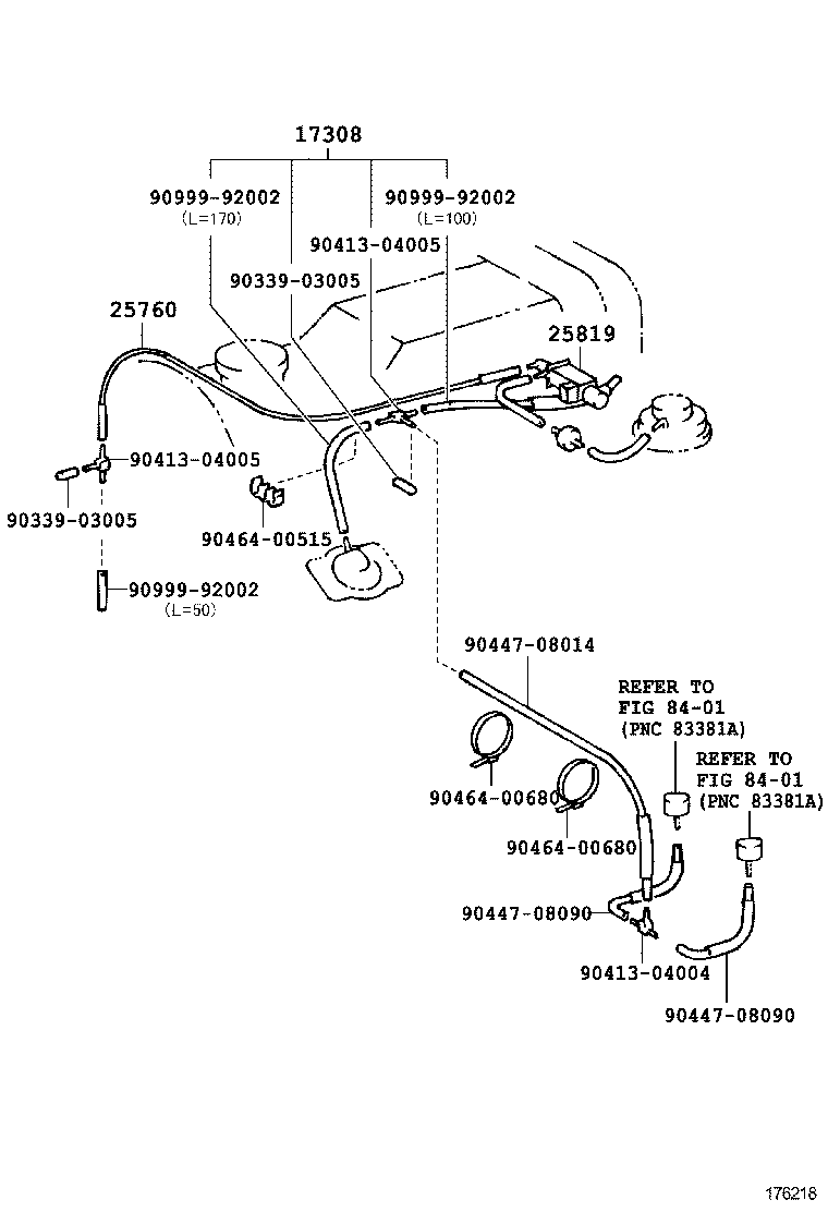 17308-64060 HOSE, NO.3(FOR IDLE-UP) product image