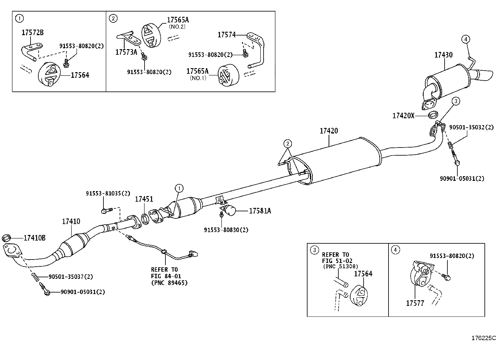 17430-31B90 PIPE ASSY, EXHAUST, TAIL product image