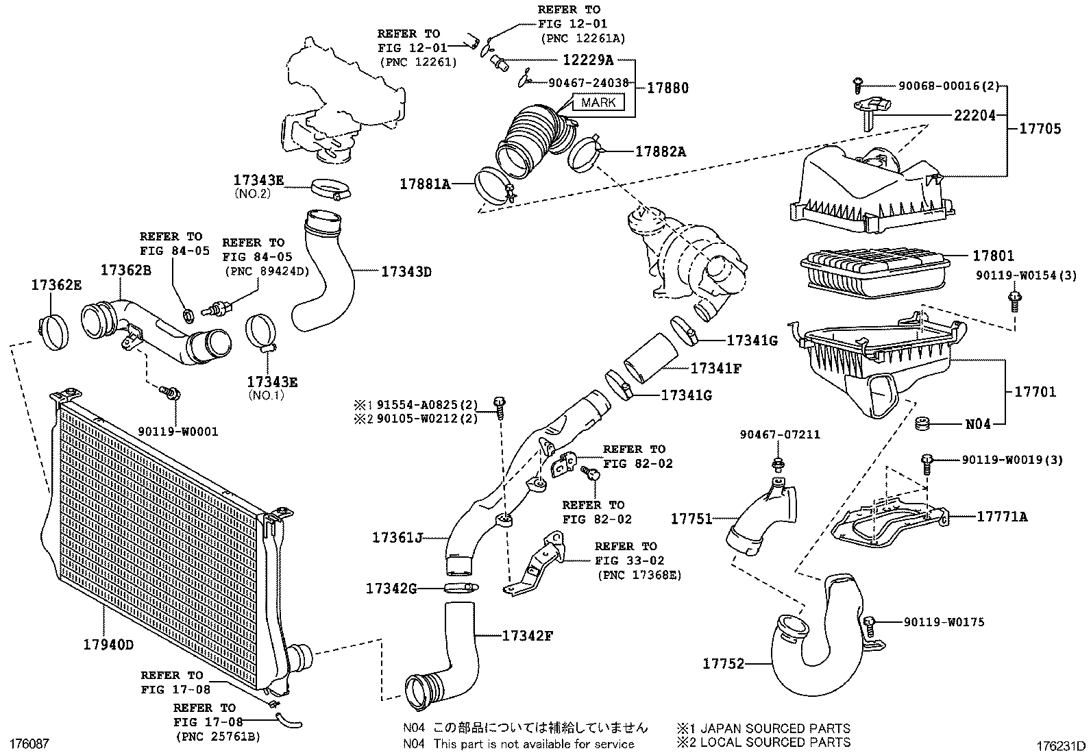 16281-0X020 HOSE, WATER BY-PASS, NO.4 product image