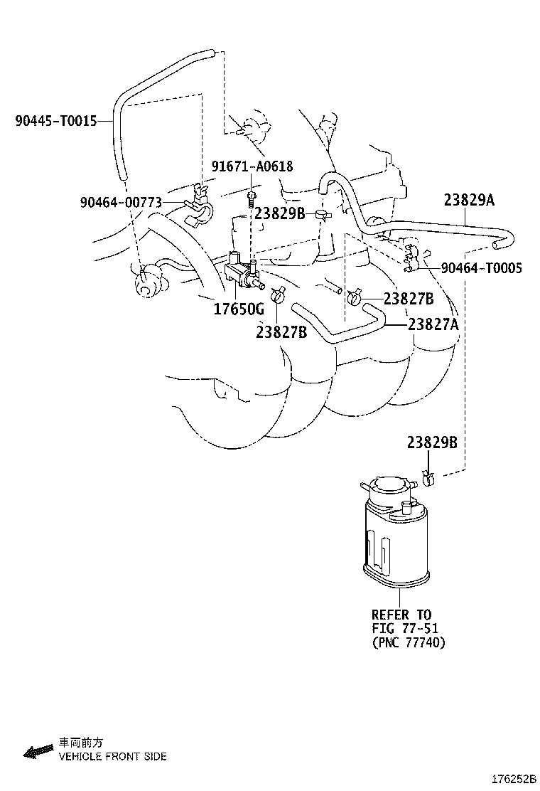 23829-0C060 HOSE, FUEL VAPOR FEED product image