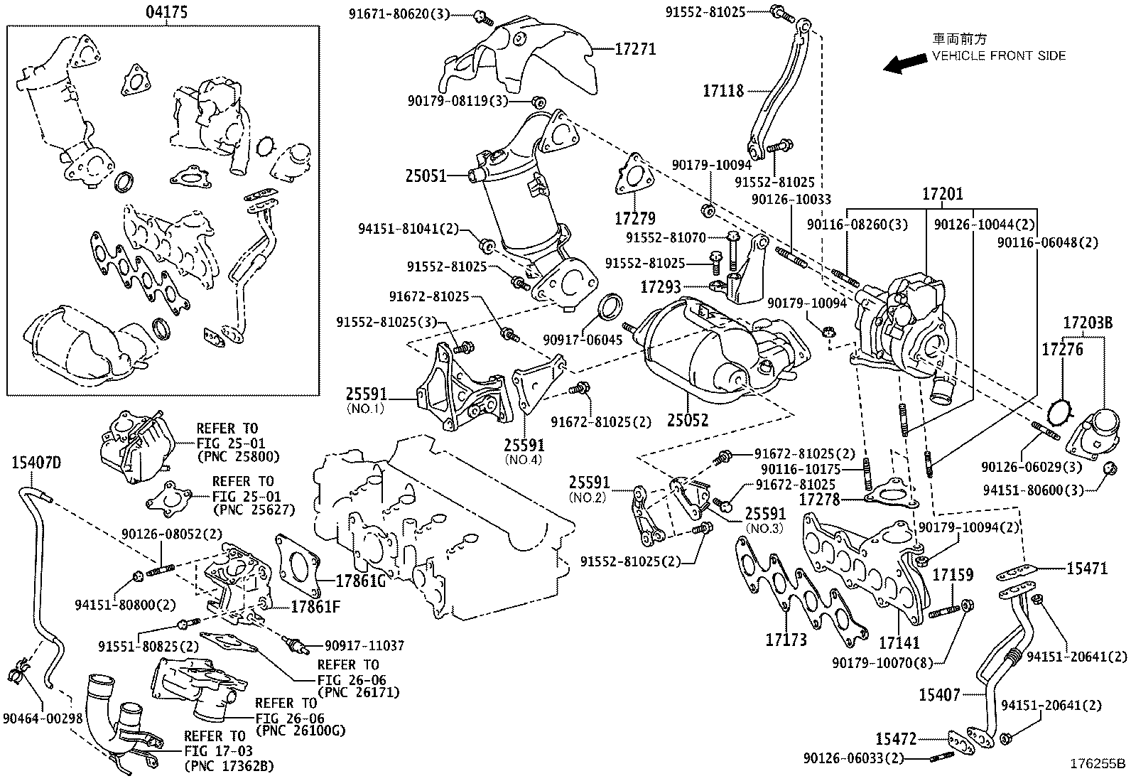 04175-26010 GASKET KIT, TURBOCHARGER product image