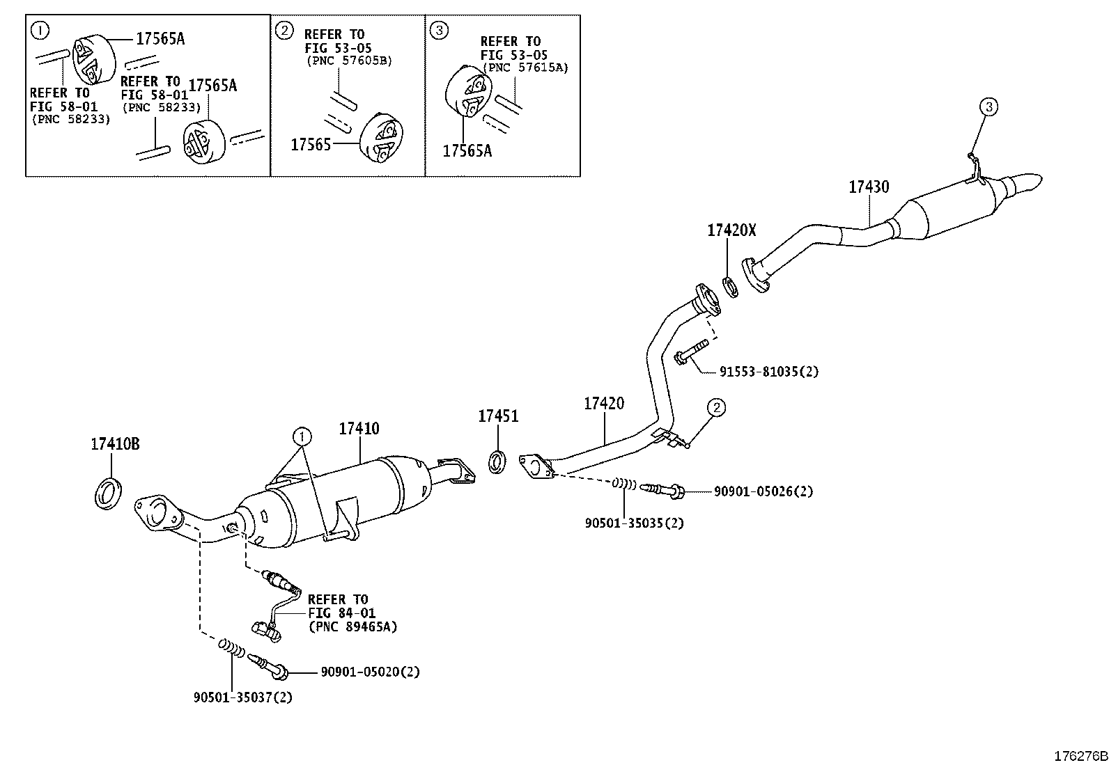 17430-26720 PIPE ASSY, EXHAUST, TAIL product image