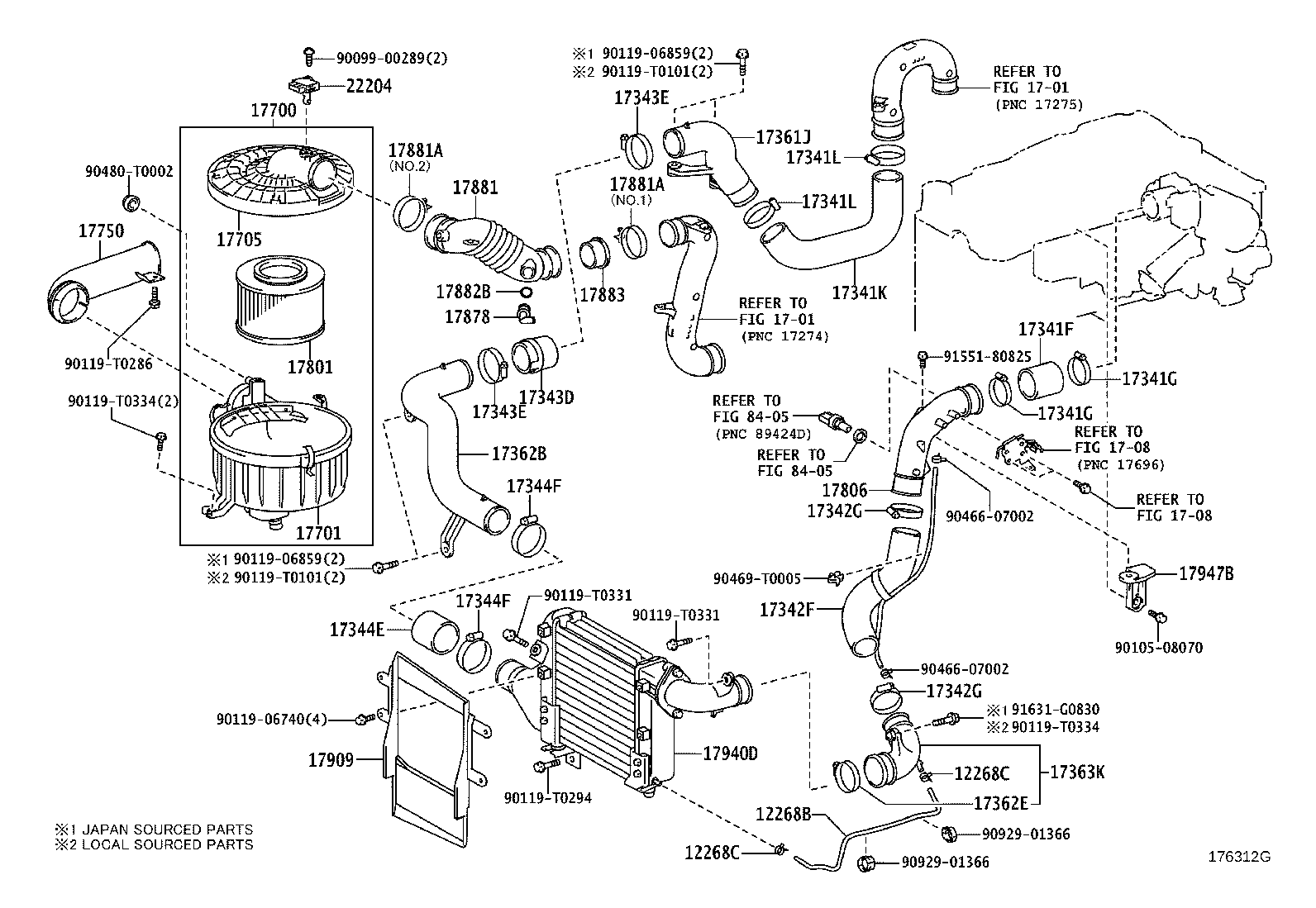 17701-0C091 CASE SUB-ASSY, AIR CLEANER product image
