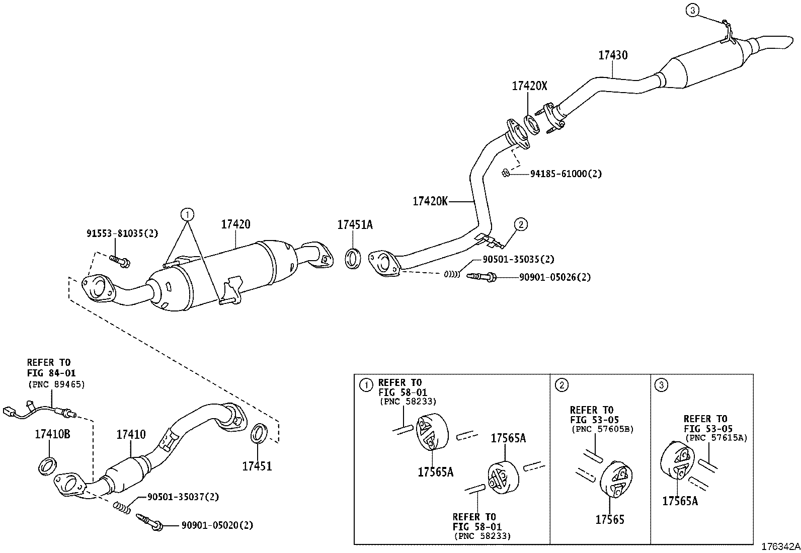 17410-0R200 PIPE ASSY, EXHAUST, FRONT product image