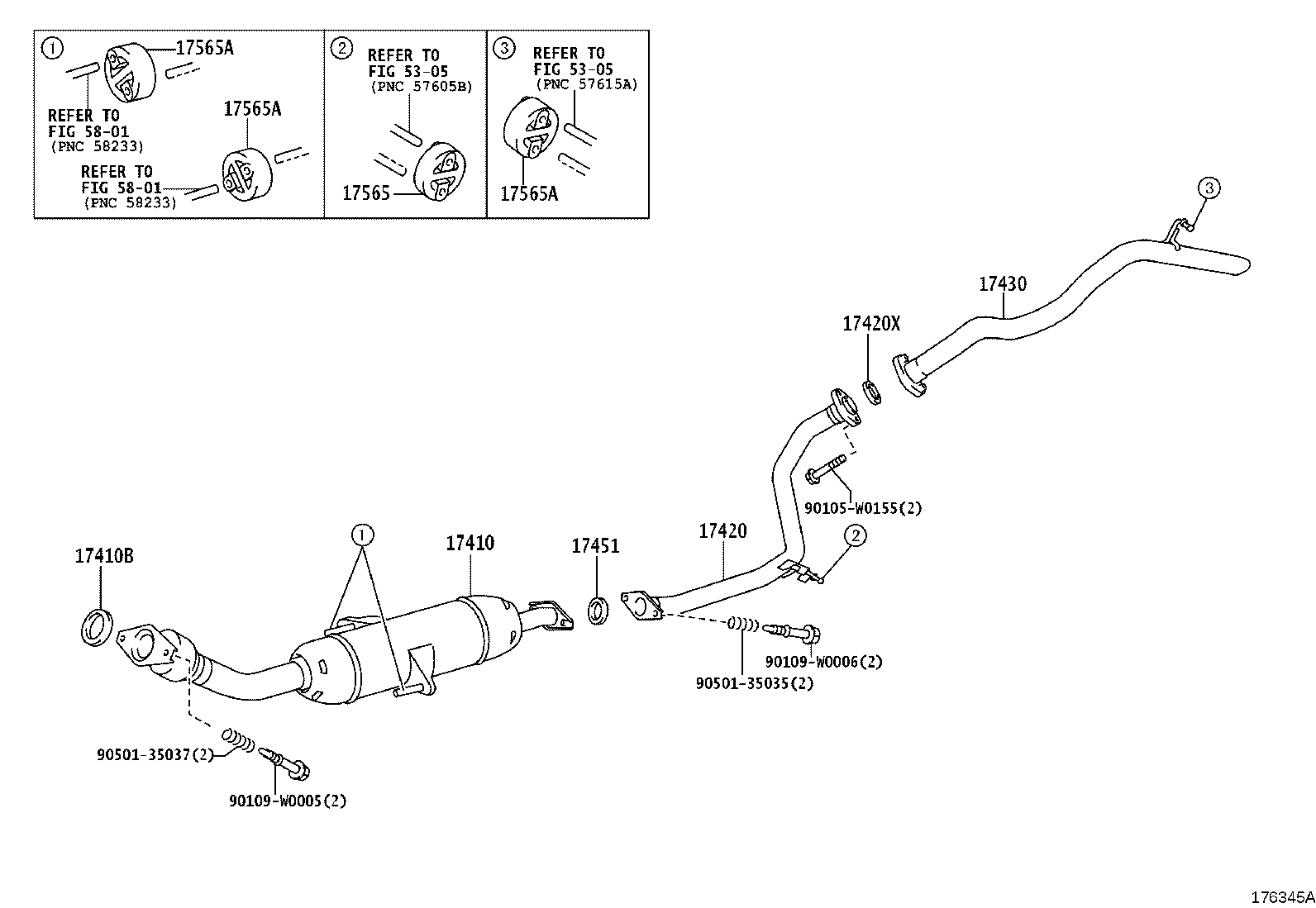 17430-0R030 PIPE ASSY, EXHAUST, TAIL product image
