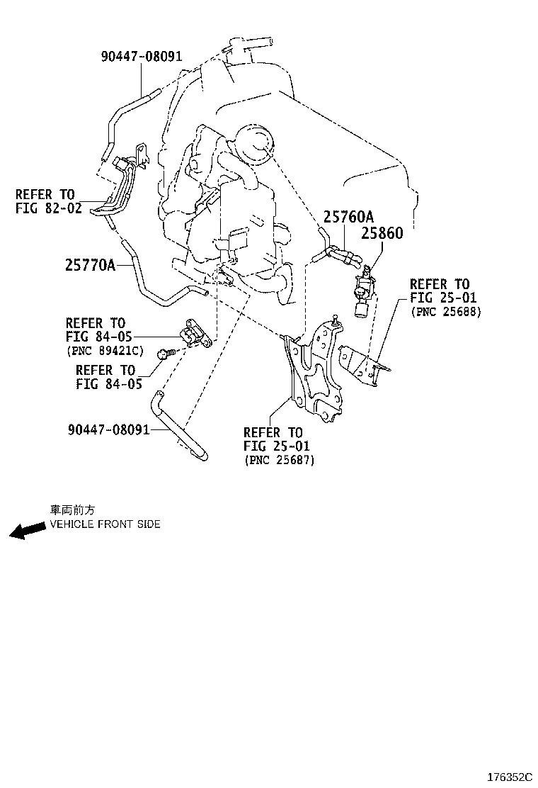 23818-37020 PIPE, FUEL VAPOR FEED product image