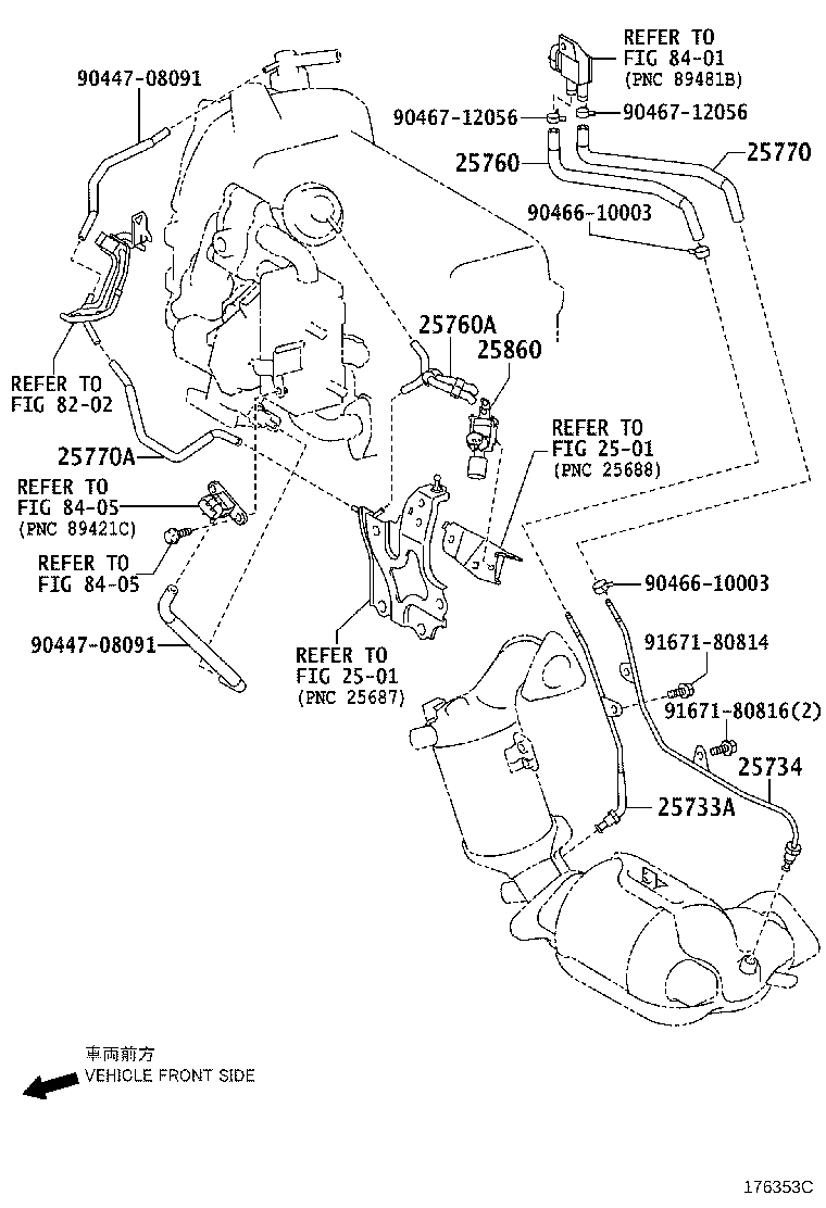 23818-37020 PIPE, FUEL VAPOR FEED product image