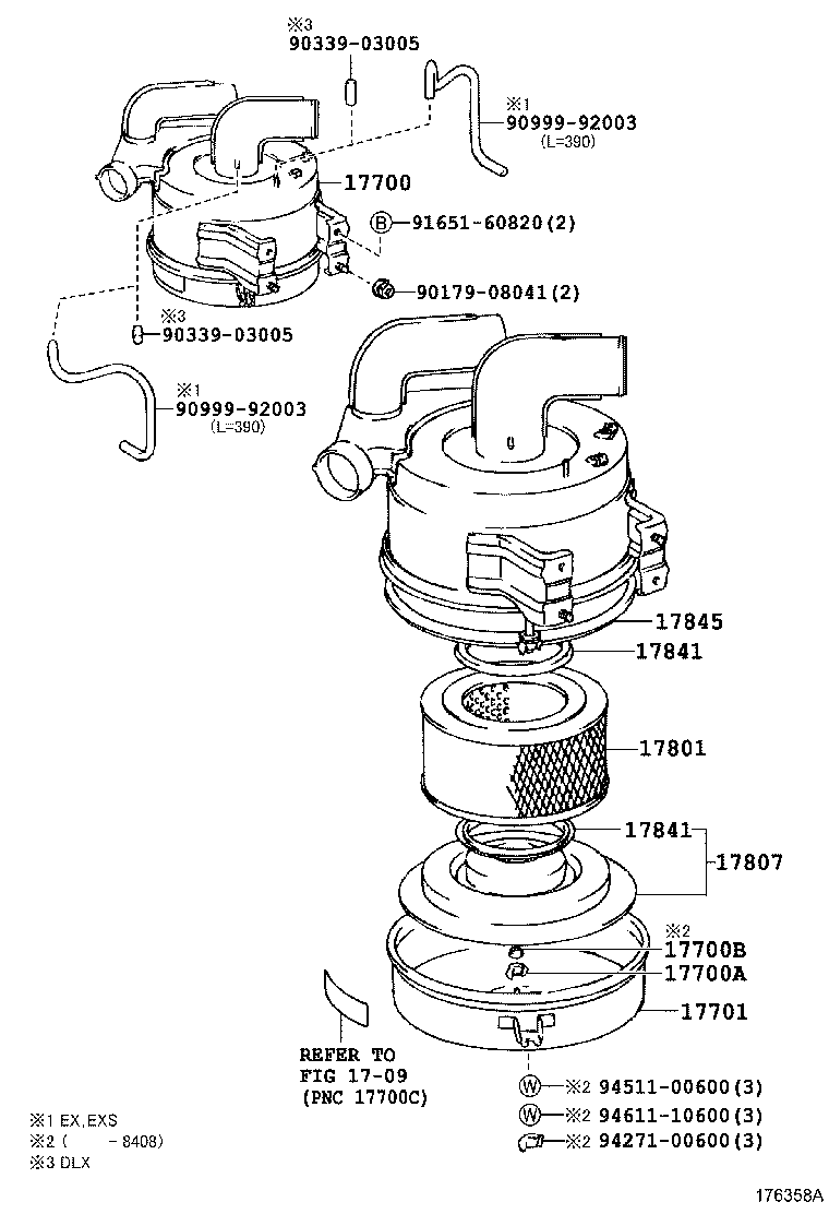 17700-68101 CLEANER ASSY, AIR product image