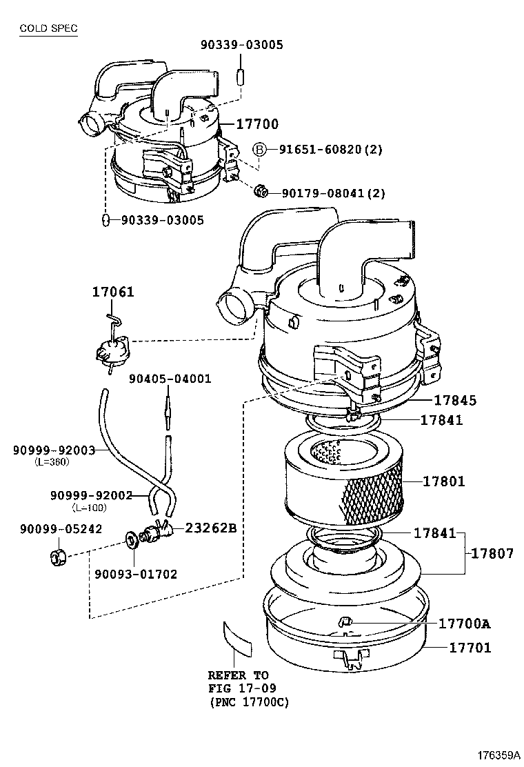 17700-68101 CLEANER ASSY, AIR product image