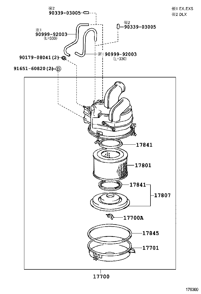 17700-68101 CLEANER ASSY, AIR product image