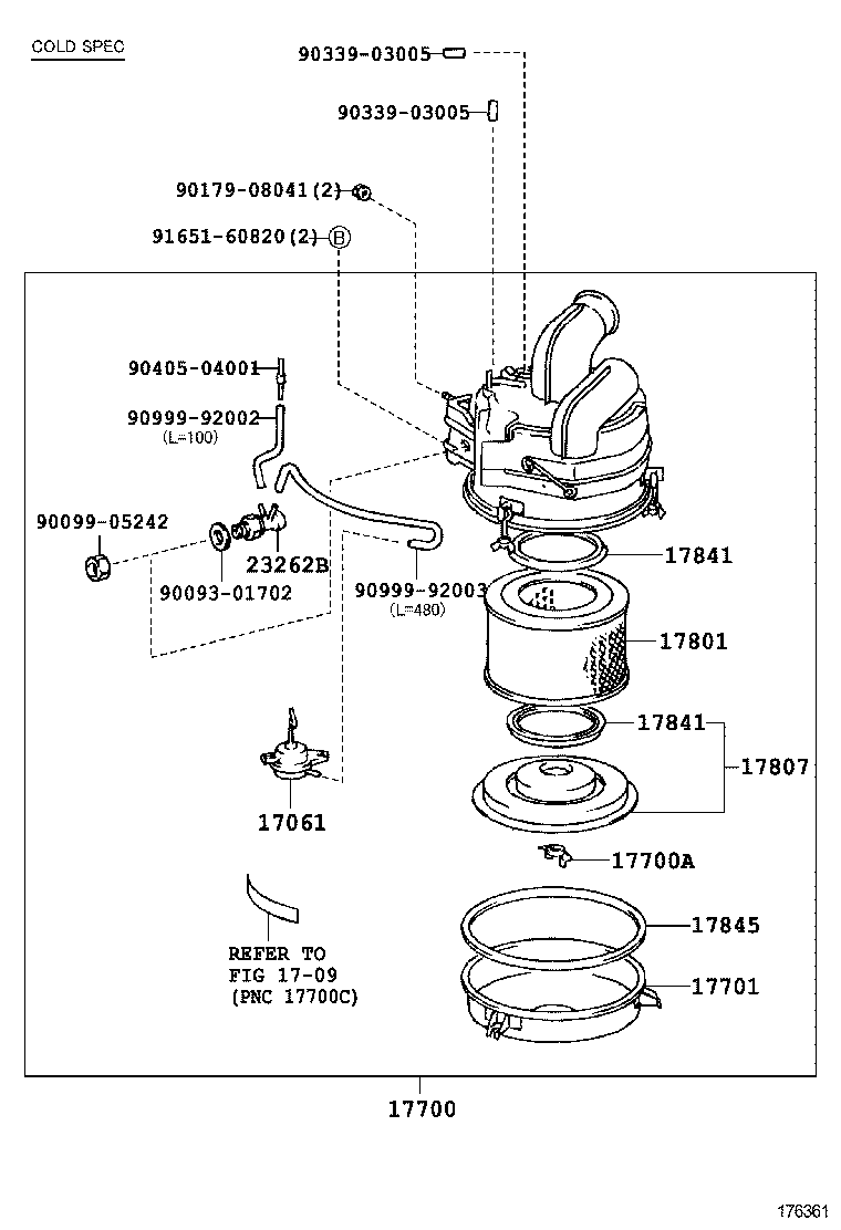 17700-68101 CLEANER ASSY, AIR product image