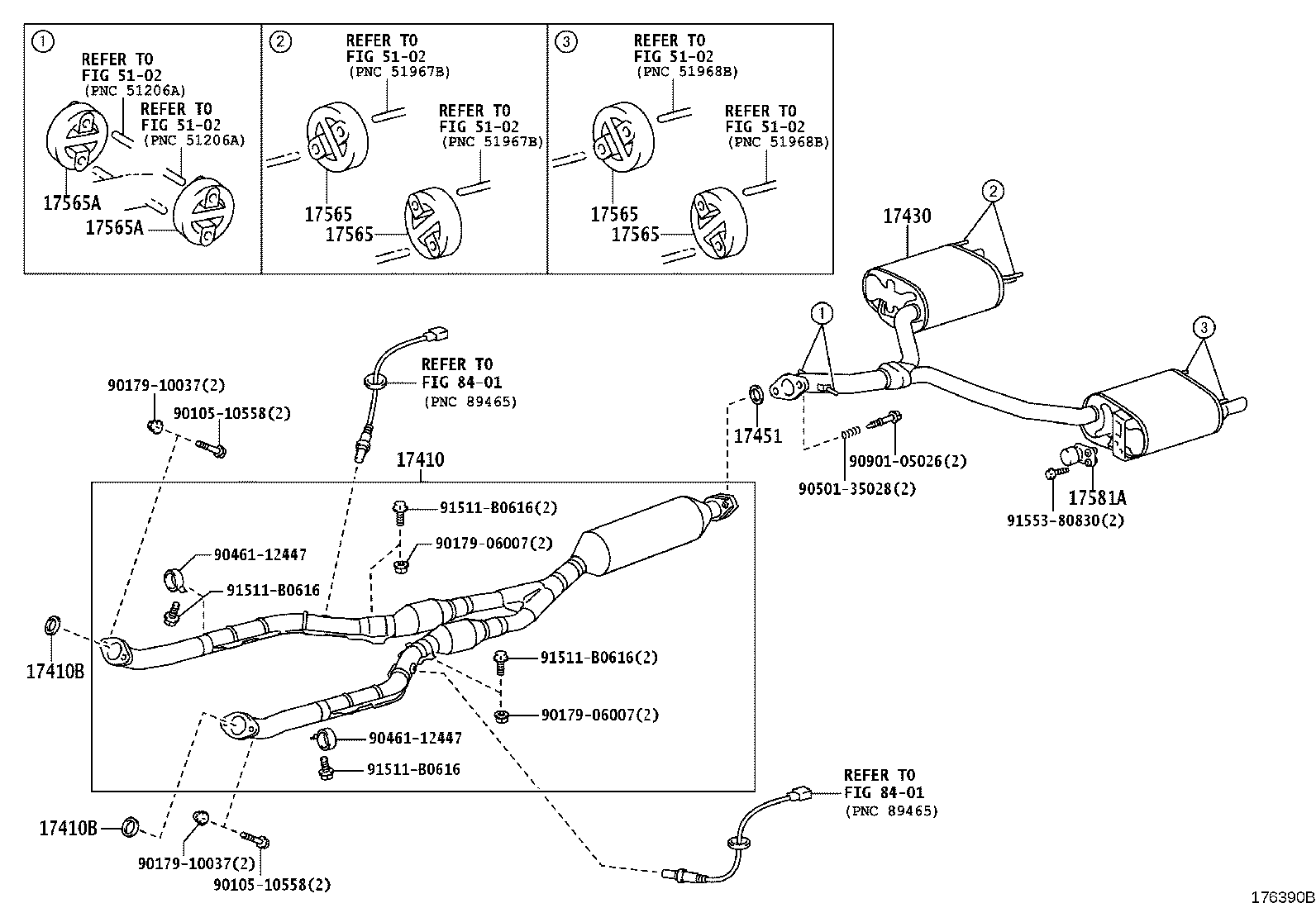 17430-38610 PIPE ASSY, EXHAUST, TAIL product image
