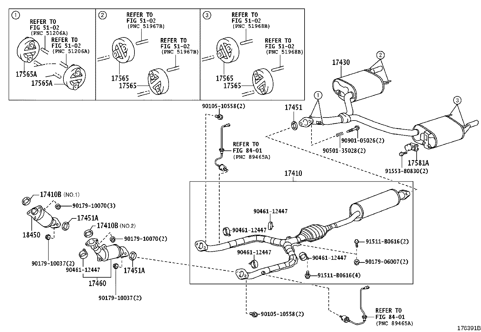 17430-38610 PIPE ASSY, EXHAUST, TAIL product image