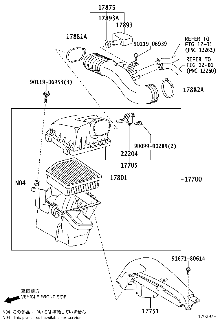 17700-38201 CLEANER ASSY, AIR product image