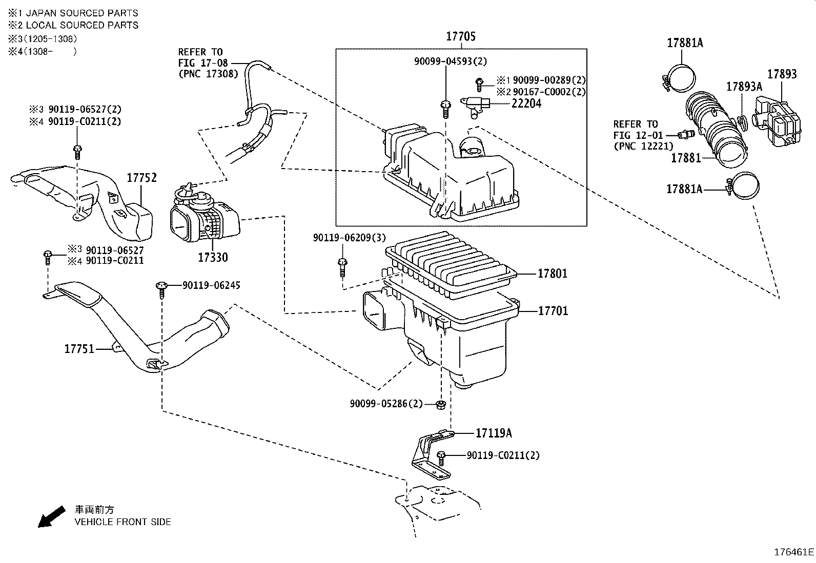 17878-36010 PIPE, INTAKE AIR CONNECTOR, NO.3 product image