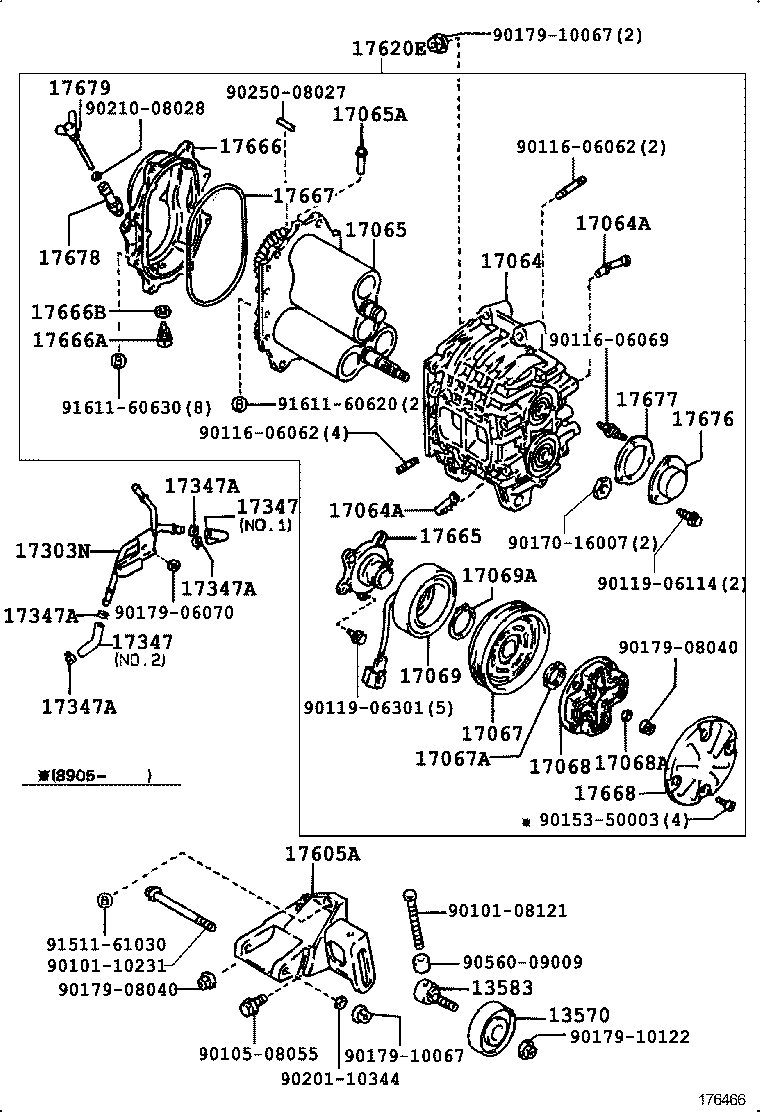 17069-16020 STATOR SUB-ASSY, CLUTCH product image