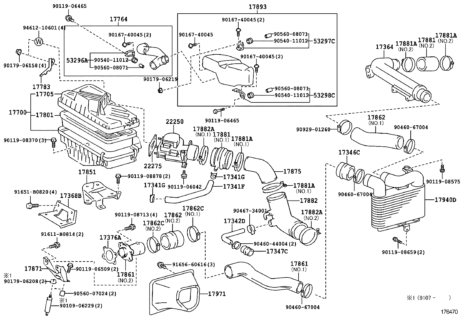 17080-74010 CLEANER ASSY, AIR product image