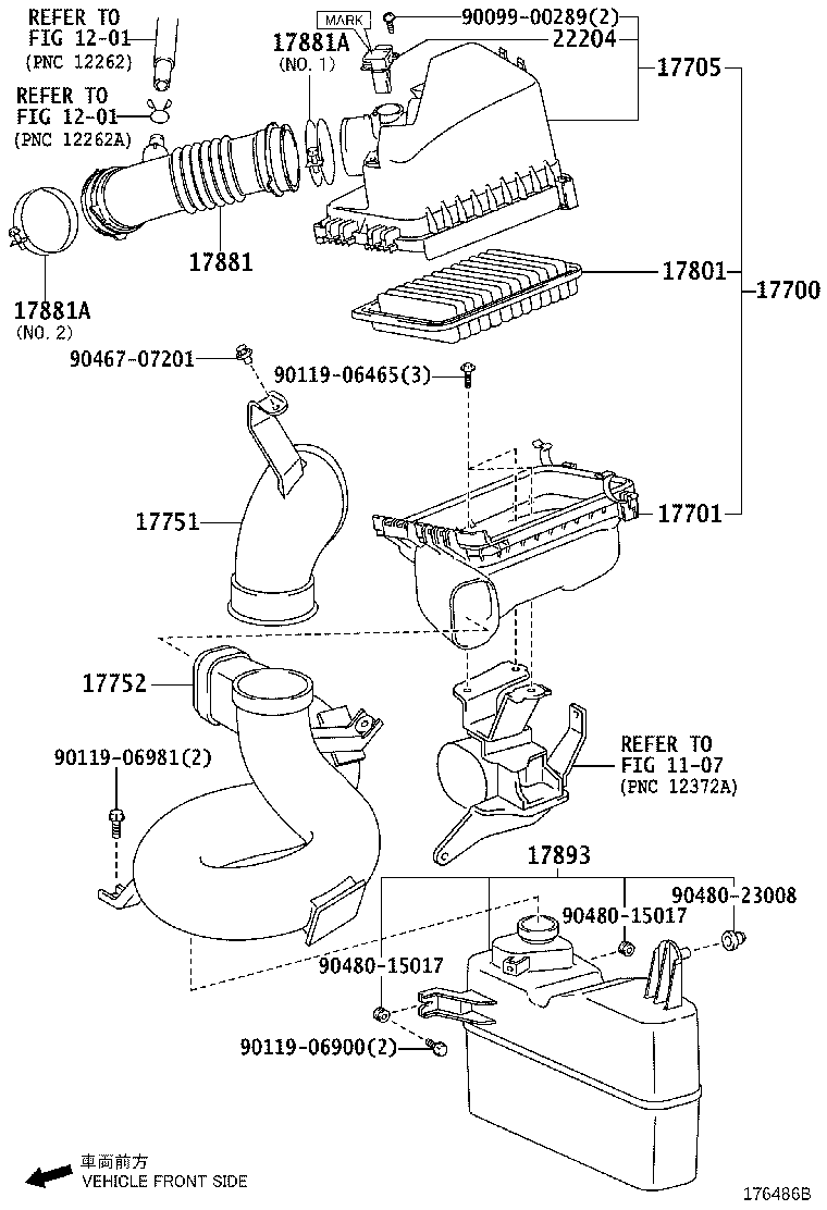 17705-37080 CAP SUB-ASSY, AIR CLEANER product image