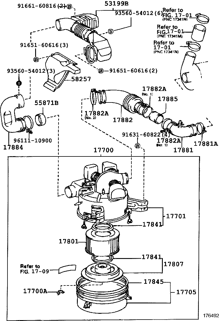 17030-78482 HOSE, AIR, NO.2 product image