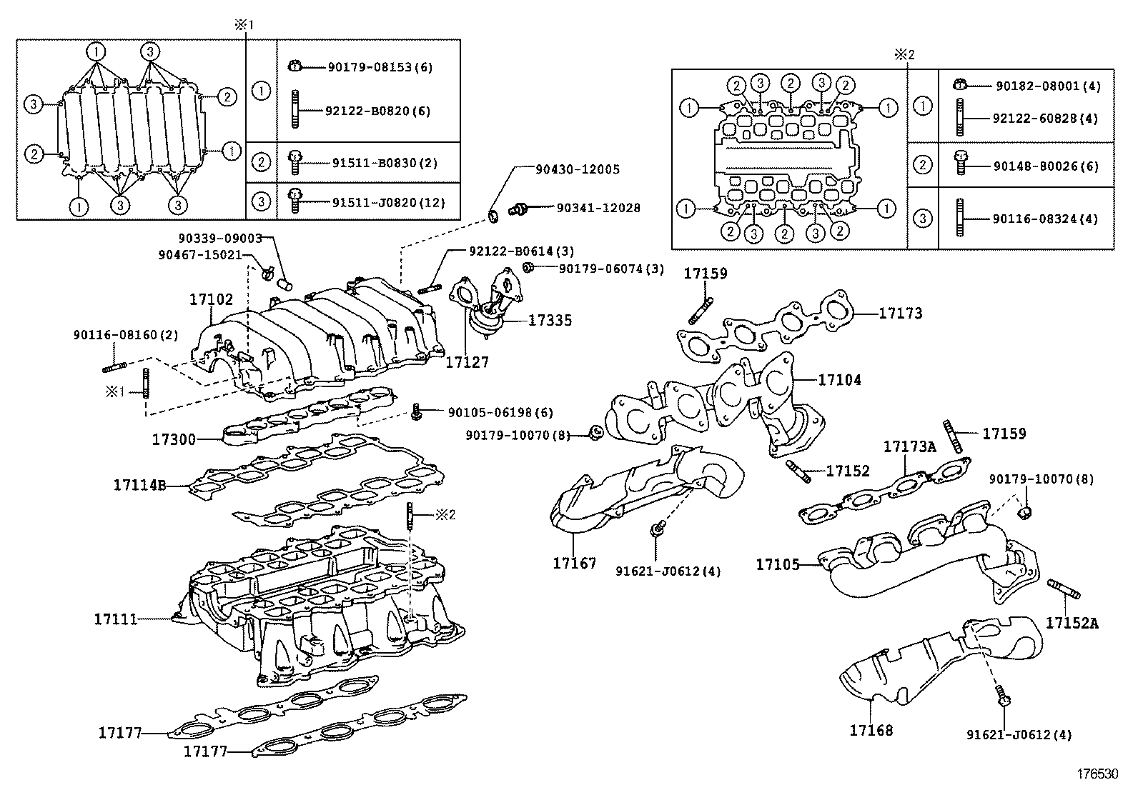 17101-50010 MANIFOLD, INTAKE product image