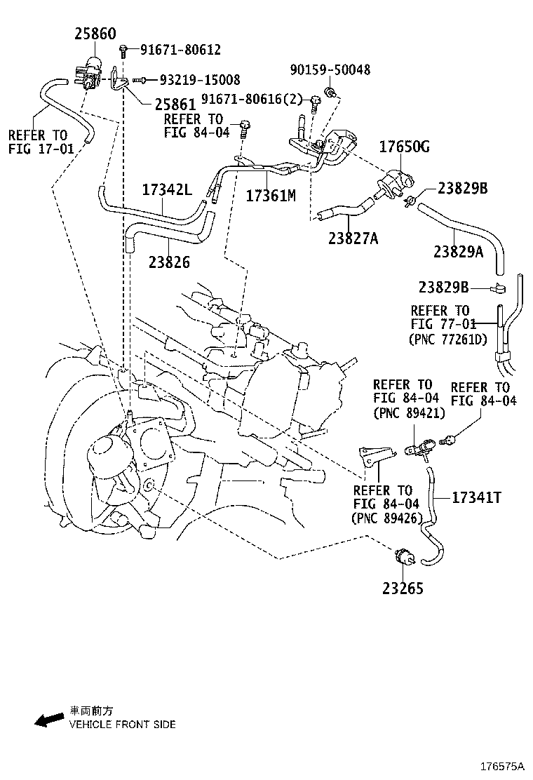 23827-28200 HOSE, FUEL VAPOR FEED, NO.2 product image