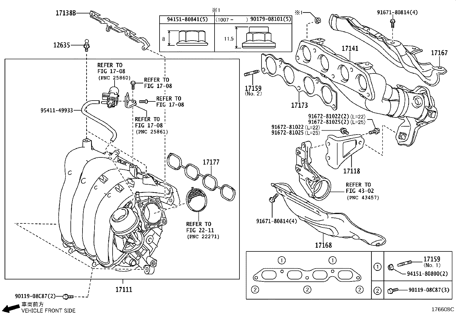 17141-21170 MANIFOLD, EXHAUST product image