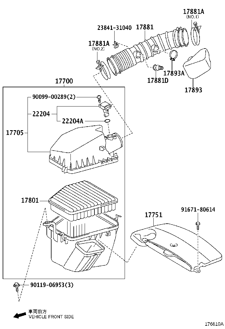 17700-31730 CLEANER ASSY, AIR product image