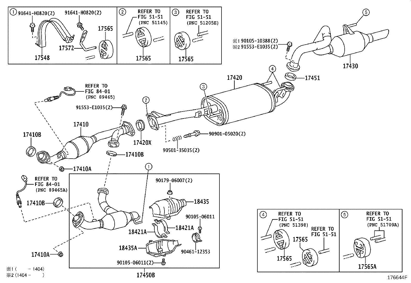 17410-38580 PIPE ASSY, EXHAUST, FRONT product image