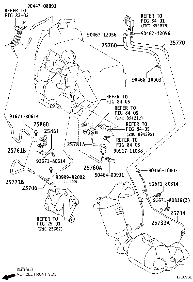 23818-37020 PIPE, FUEL VAPOR FEED product image