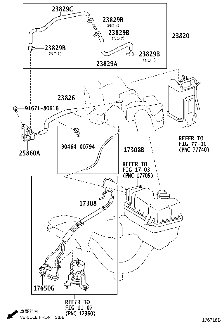23829-31050 HOSE, FUEL VAPOR FEED product image