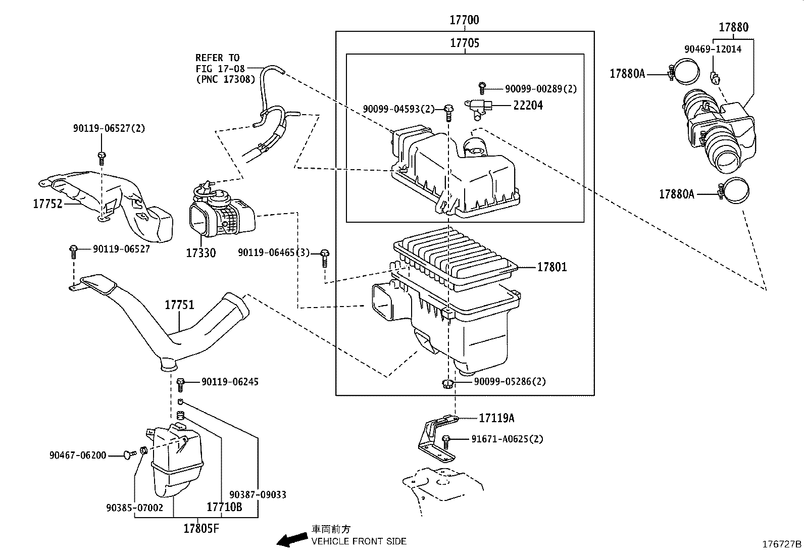17700-28210 CLEANER ASSY, AIR product image