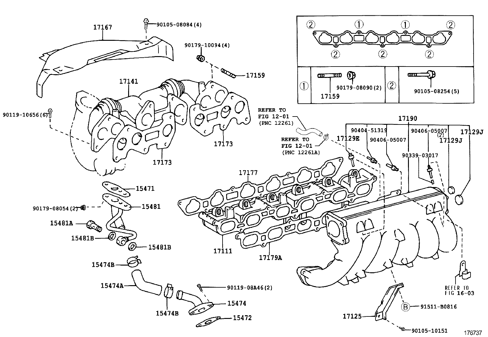 17118-70110 STAY, MANIFOLD product image