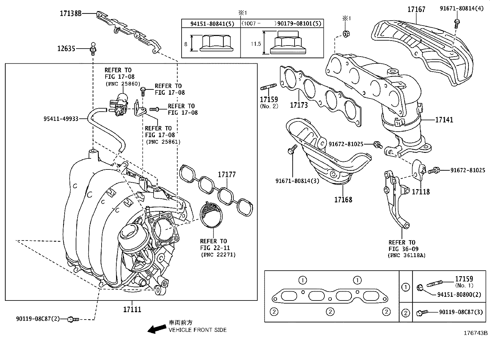 17135-37020 INSULATOR, INTAKE MANIFOLD, NO.1 product image