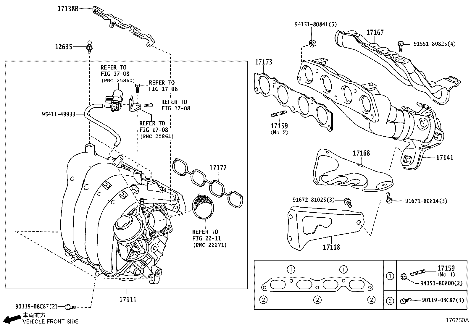04175-26010 GASKET KIT, TURBOCHARGER product image