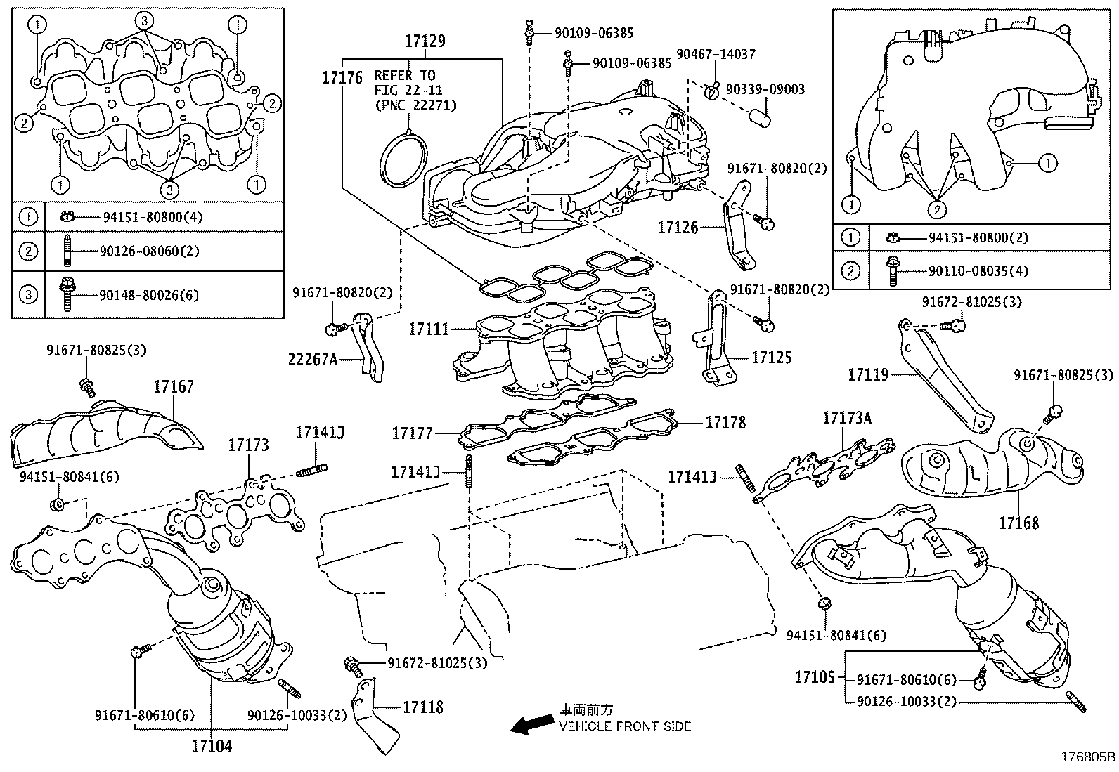 17167-31060 INSULATOR, EXHAUST MANIFOLD HEAT, NO.1 product image