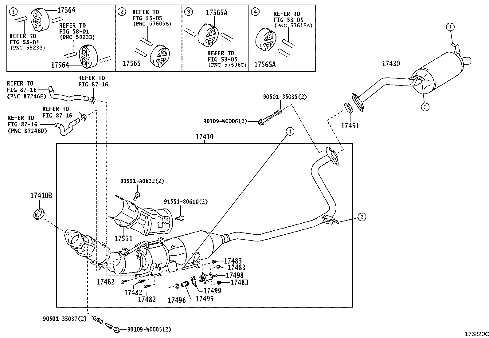 17430-0R030 PIPE ASSY, EXHAUST, TAIL product image