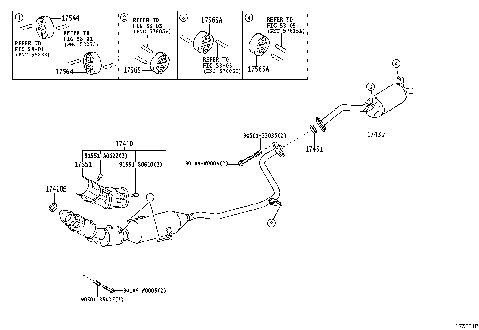 17430-0R030 PIPE ASSY, EXHAUST, TAIL product image