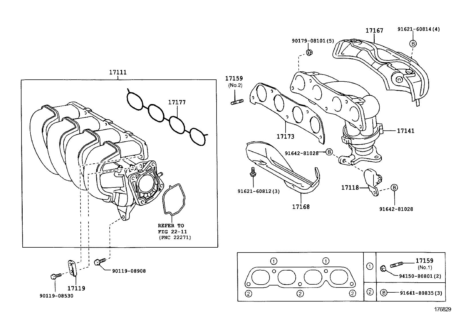 25051-28030 CONVERTER SUB-ASSY, EXHAUST MANIFOLD product image