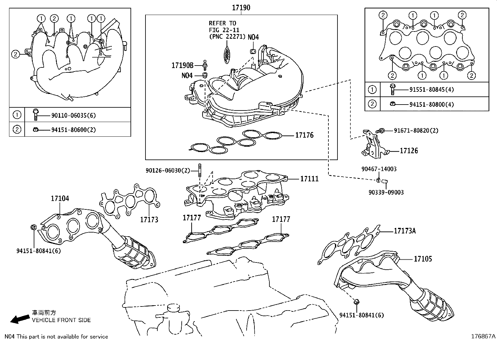 17101-26120 MANIFOLD, INTAKE product image