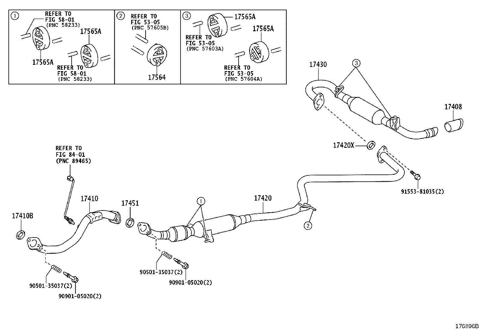 17430-36300 PIPE ASSY, EXHAUST, TAIL product image