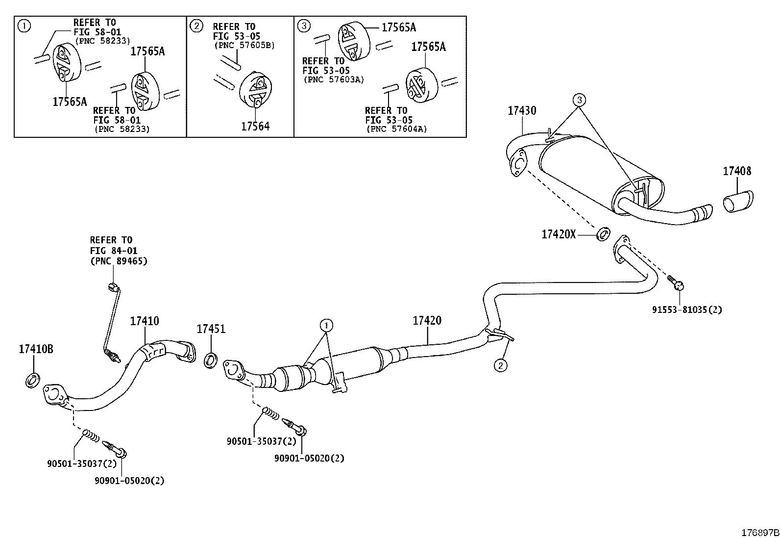 17430-36330 PIPE ASSY, EXHAUST, TAIL product image