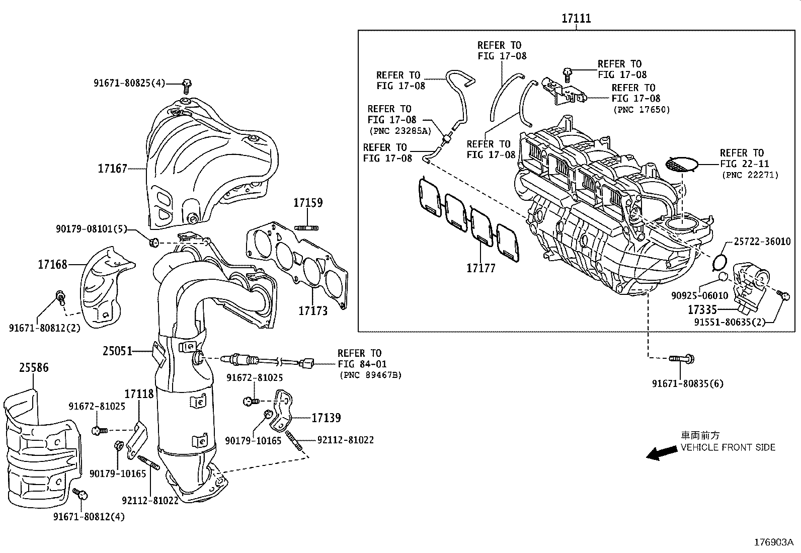 25051-36070 CONVERTER SUB-ASSY, EXHAUST MANIFOLD product image
