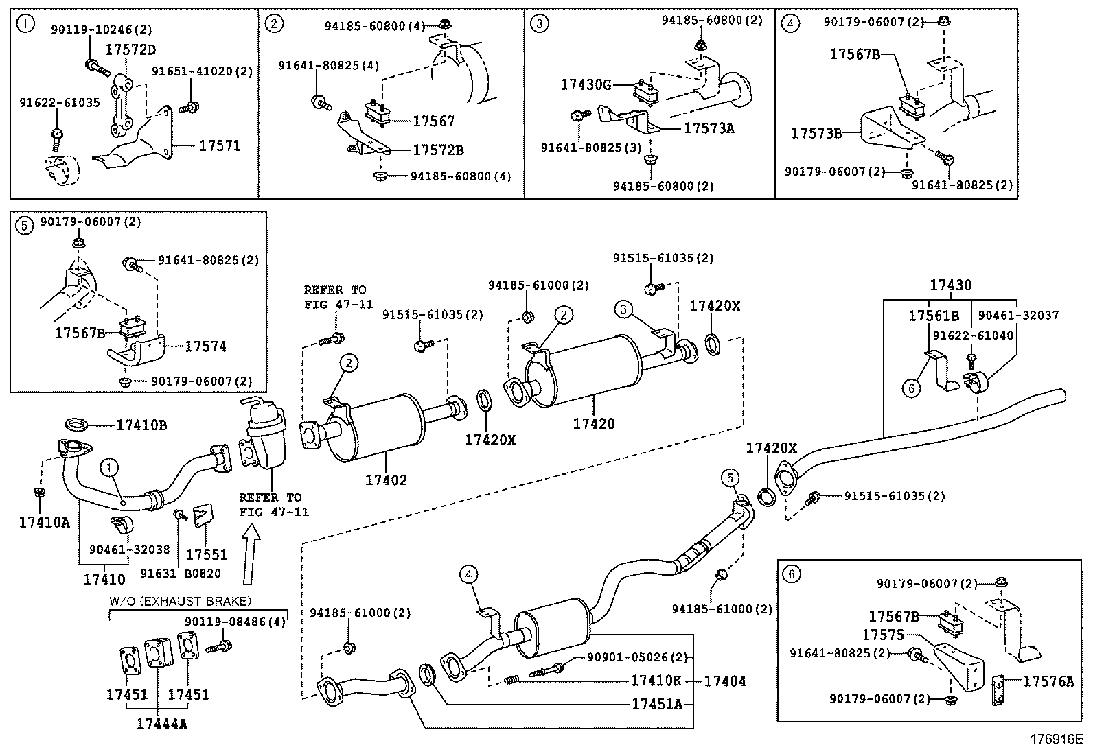 17405-75170 PIPE ASSY, EXHAUST, TAIL product image